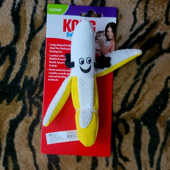 Kong Cat Better Buzz Banana w/ Catnip Each New! - Picture 2 of 3